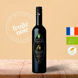 Huile d'olive vierge Bio "Noir d'Olive" Castelas AOP