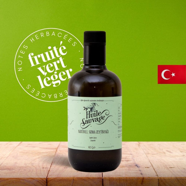 Huile d'olive vierge extra turque - Huile Sauvage - 50CL - huiles douce et équilibrée