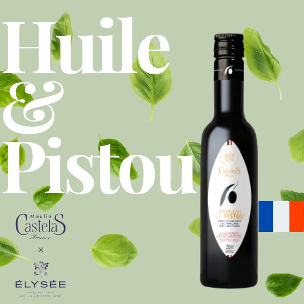 Moulin Castelas - Huile d'olive & Pistou - Edition Elysée - 250ML