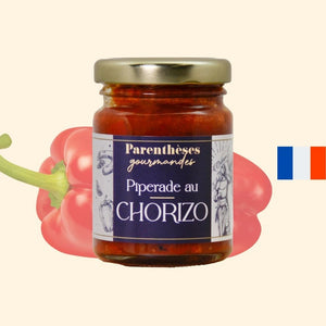 Piperade au chorizo 80g  - Parenthèses Gourmandes - Origine France, epicerie fine, tartinable, apéro, aperitif