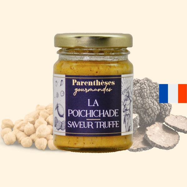 Poichichade saveur Truffe 80g  - Parenthèses Gourmandes - Origine France, epicerie fine, truffe, tartinable, apéro, aperitif