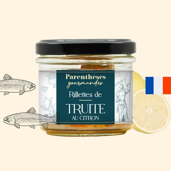 Rillettes de truite au citron 80g  - Parenthèses Gourmandes - Origine France, epicerie fine, tartinable, apéro, aperitif