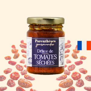 Délice de tomates séchées 80g  - Parenthèses Gourmandes - Origine France, epicerie fine, tartinable, apéro, aperitif